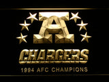 San Diego Chargers 1994 AFC Champions LED Sign - Yellow - TheLedHeroes