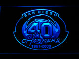 San Diego Chargers 40th Anniversary LED Sign - Blue - TheLedHeroes