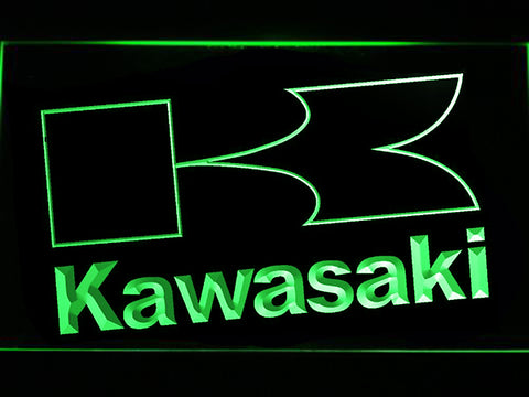FREE Kawasaki LED Sign 2 - Green - TheLedHeroes