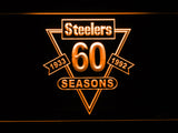 FREE Pittsburgh Steelers 60th Anniversary LED Sign - Orange - TheLedHeroes