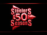Pittsburgh Steelers 50th Anniversary LED Sign - Red - TheLedHeroes