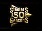 Pittsburgh Steelers 50th Anniversary LED Sign - Yellow - TheLedHeroes