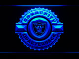 FREE Oakland Raiders Community Quarterback LED Sign - Blue - TheLedHeroes