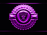 FREE Oakland Raiders Community Quarterback LED Sign - Purple - TheLedHeroes