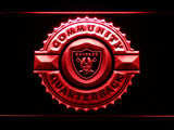 FREE Oakland Raiders Community Quarterback LED Sign - Red - TheLedHeroes