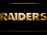 FREE Oakland Raiders (4) LED Sign - Yellow - TheLedHeroes
