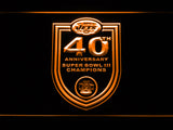 FREE New York Jets 40th Anniversary LED Sign - Orange - TheLedHeroes