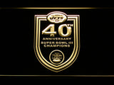 FREE New York Jets 40th Anniversary LED Sign - Yellow - TheLedHeroes