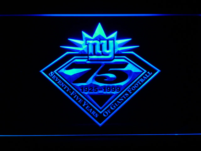 New York Giants 75th Anniversary LED Sign - Blue - TheLedHeroes