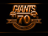 New York Giants 70th Anniversary LED Sign - Orange - TheLedHeroes