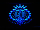 FREE New Orleans Saints 30th Anniversary LED Sign - Blue - TheLedHeroes