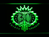 FREE New Orleans Saints 30th Anniversary LED Sign - Green - TheLedHeroes