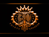 New Orleans Saints 30th Anniversary LED Sign - Orange - TheLedHeroes