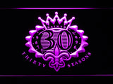 FREE New Orleans Saints 30th Anniversary LED Sign - Purple - TheLedHeroes