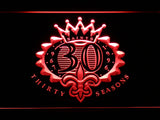 New Orleans Saints 30th Anniversary LED Sign - Red - TheLedHeroes