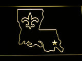 FREE New Orleans Saints (6) LED Sign - Yellow - TheLedHeroes