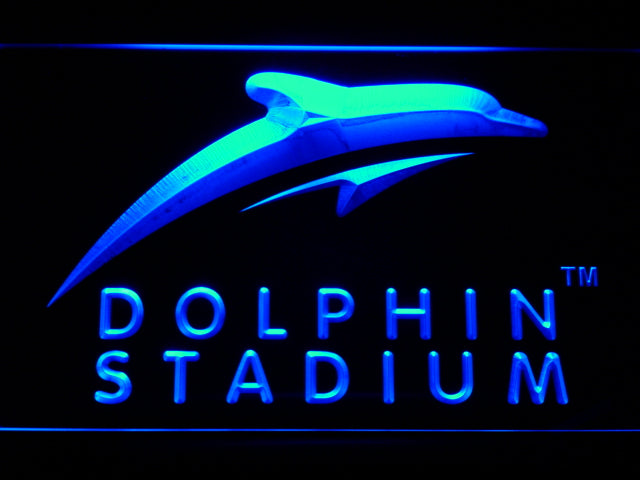 FREE Miami Dolphins Stadium LED Sign - Blue - TheLedHeroes