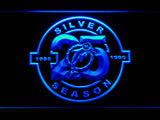 Miami Dolphins Silver Season LED Sign - Blue - TheLedHeroes
