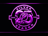 Miami Dolphins Silver Season LED Sign - Purple - TheLedHeroes