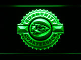FREE Kansas City Chiefs Community Quarterback LED Sign - Green - TheLedHeroes