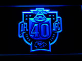 Kansas City Chiefs 40th Anniversary AFL/AFC LED Sign - Blue - TheLedHeroes