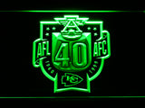 Kansas City Chiefs 40th Anniversary AFL/AFC LED Sign - Green - TheLedHeroes