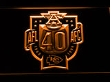 FREE Kansas City Chiefs 40th Anniversary AFL/AFC LED Sign - Orange - TheLedHeroes