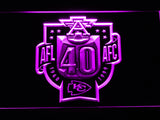FREE Kansas City Chiefs 40th Anniversary AFL/AFC LED Sign - Purple - TheLedHeroes