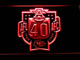 FREE Kansas City Chiefs 40th Anniversary AFL/AFC LED Sign - Red - TheLedHeroes