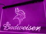 FREE Minnesota Vikings Budweiser LED Sign - Purple - TheLedHeroes