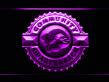 Detroit Lions Community Quarterback LED Sign - Purple - TheLedHeroes