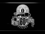 Detroit Lions 60th Anniversary LED Neon Sign USB - White - TheLedHeroes