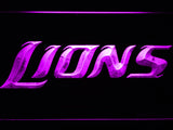 Detroit Lions (5) LED Sign - Purple - TheLedHeroes
