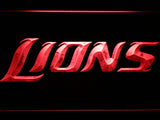 Detroit Lions (5) LED Sign - Red - TheLedHeroes