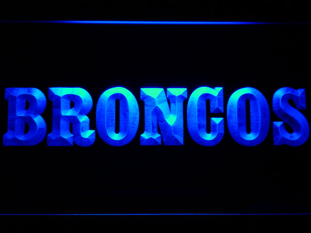 FREE Denver Broncos (8) LED Sign - Blue - TheLedHeroes