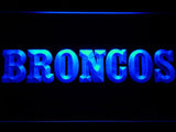 Denver Broncos (8) LED Neon Sign Electrical - Blue - TheLedHeroes