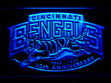 Cincinnati Bengals 30th Anniversary LED Sign - Blue - TheLedHeroes