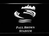Cincinnati Bengals Paul Brown Stadium LED Neon Sign Electrical - White - TheLedHeroes