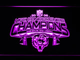 Chicago Bears NFC Conference Champions 2006 LED Sign - Purple - TheLedHeroes