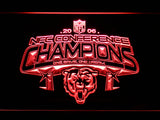 Chicago Bears NFC Conference Champions 2006 LED Sign - Red - TheLedHeroes