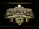 Chicago Bears NFC Conference Champions 2006 LED Sign - Yellow - TheLedHeroes