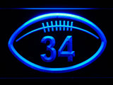 Chicago Bears #34 Walter Payton LED Sign - Blue - TheLedHeroes
