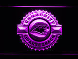 FREE Carolina Panthers Community Quarterback LED Sign - Purple - TheLedHeroes