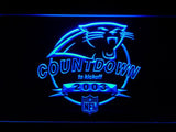 Carolina Panthers Countdown to Kickoff 2003 LED Neon Sign USB - Blue - TheLedHeroes