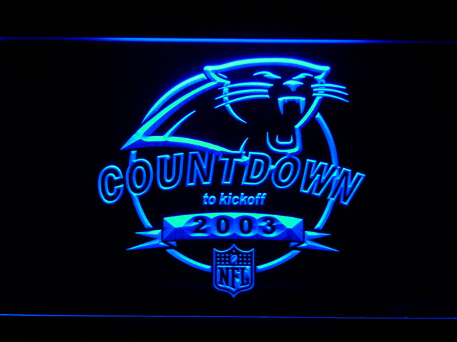 Carolina Panthers Countdown to Kickoff 2003 LED Sign - Blue - TheLedHeroes