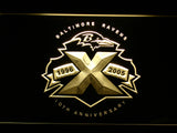 Baltimore Ravens 10th Anniversary LED Sign - Yellow - TheLedHeroes