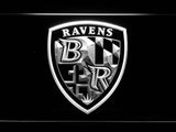 Baltimore Ravens (9) LED Neon Sign USB - White - TheLedHeroes