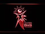 Atlanta Falcons Youth Foundation LED Neon Sign Electrical - Red - TheLedHeroes