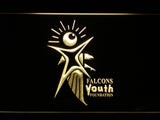 FREE Atlanta Falcons Youth Foundation LED Sign - Yellow - TheLedHeroes