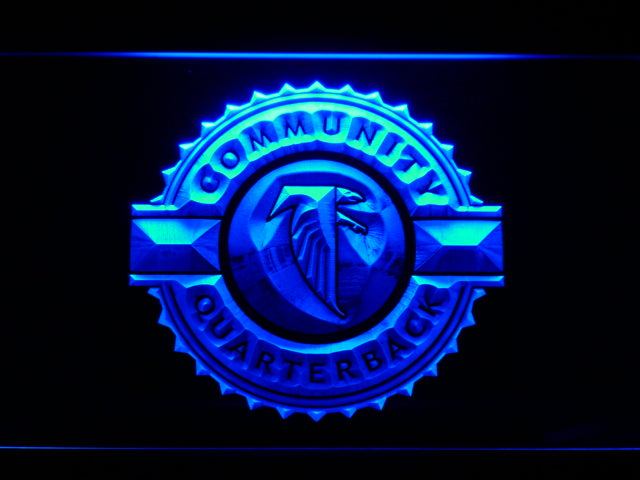 Atlanta Falcons Community Quaterback LED Sign - Blue - TheLedHeroes